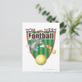 Tom en Jerry Soccer (Football) 6 Briefkaart (Staand voorkant)