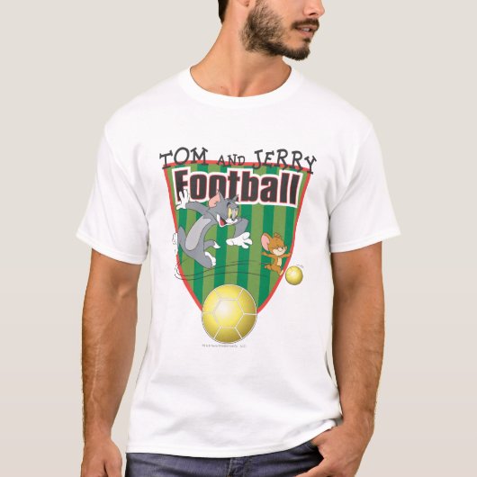 Tom en Jerry Soccer (Football) 6 T-shirt (Voorkant)