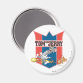 Tom en Jerry Soccer (Football) 7 Magneet (Voorkant / Achterkant)
