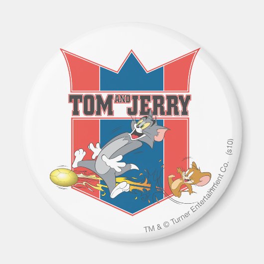 Tom en Jerry Soccer (Football) 7 Magneet (Voorkant)