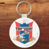 Tom en Jerry Soccer (Football) 7 Sleutelhanger (Voorkant)
