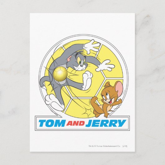 Tom en Jerry Soccer (Football) 8 Briefkaart (Voorkant)