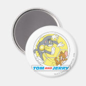 Tom en Jerry Soccer (Football) 8 Magneet (Voorkant / Achterkant)