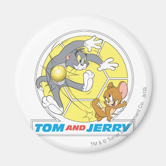 Tom en Jerry Soccer (Football) 8 Magneet (Voorkant)