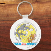 Tom en Jerry Soccer (Football) 8 Sleutelhanger (Voorkant)