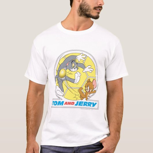 Tom en Jerry Soccer (Football) 8 T-shirt (Voorkant)