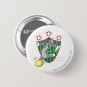 Tom en Jerry Soccer (Football) 9 Ronde Button 5,7 Cm (Voorkant /achterkant)