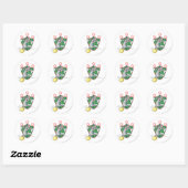 Tom en Jerry Soccer (Football) 9 Ronde Sticker (Vel)