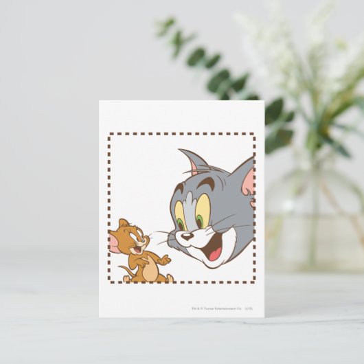 Tom en Jerry Stamp Briefkaart (Staand voorkant)