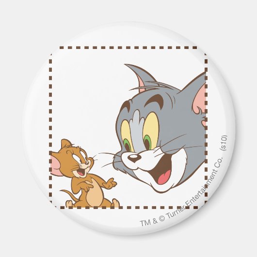 Tom en Jerry Stamp Magneet (Voorkant)