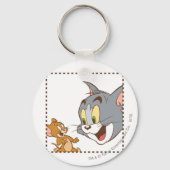 Tom en Jerry Stamp Sleutelhanger (Voorkant)