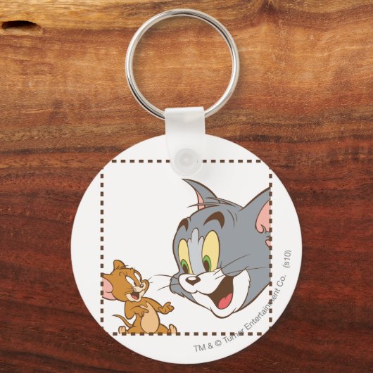 Tom en Jerry Stamp Sleutelhanger (Voorkant)