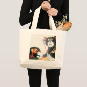 Tom en Jerry Stethescope Grote Tote Bag (Voorkant (product))