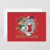 Tom en Jerry Surprise Gift Feestdagenkaart (Voorkant / Achterkant)