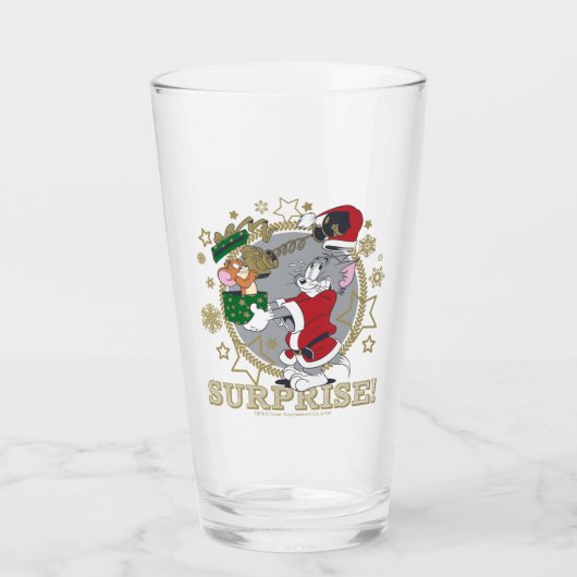 Tom en Jerry Surprise Gift Glas (Voorkant)