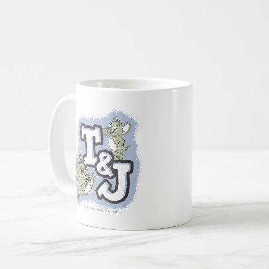 Tom en Jerry T&J Logo Koffiemok (Voorkant links)