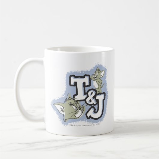 Tom en Jerry T&J Logo Koffiemok (Links)