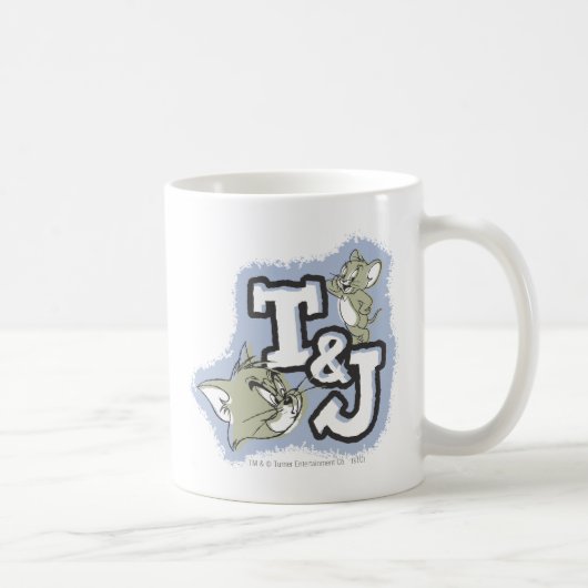 Tom en Jerry T&J Logo Koffiemok (Rechts)