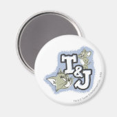 Tom en Jerry T&J Logo Magneet (Voorkant / Achterkant)