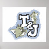 Tom en Jerry T&J Logo Poster (Voorkant)
