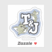 Tom en Jerry T&J Logo Sticker (Vel)