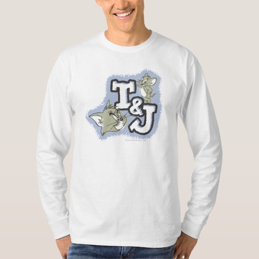 Tom en Jerry T&J Logo T-shirt (Voorkant)