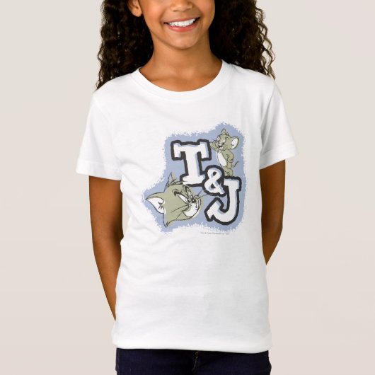 Tom en Jerry T&J Logo T-shirt (Voorkant)