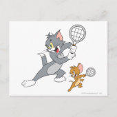 Tom en Jerry Tennis Stars 1 Briefkaart (Voorkant)