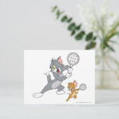 Tom en Jerry Tennis Stars 1 Briefkaart (Staand voorkant)