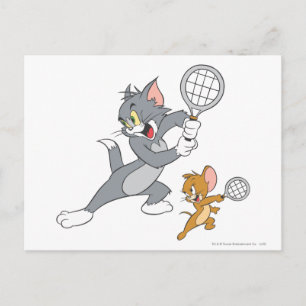 Tom en Jerry Tennis Stars 1 Briefkaart