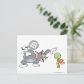 Tom en Jerry Tennis Stars 2 Briefkaart (Staand voorkant)