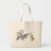 Tom en Jerry Tennis Stars 2 Grote Tote Bag (Voorkant)