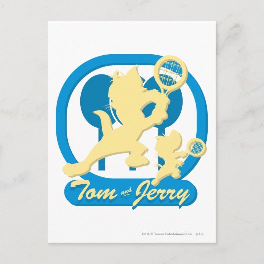 Tom en Jerry Tennis Stars 3 Briefkaart (Voorkant)