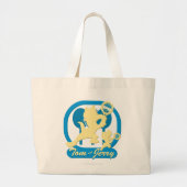 Tom en Jerry Tennis Stars 3 Grote Tote Bag (Voorkant)