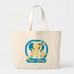 Tom en Jerry Tennis Stars 3 Grote Tote Bag