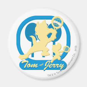 Tom en Jerry Tennis Stars 3 Magneet