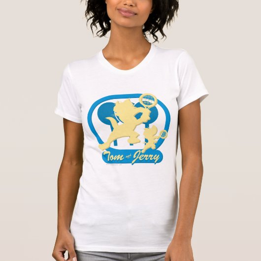 Tom en Jerry Tennis Stars 3 T-shirt (Voorkant)