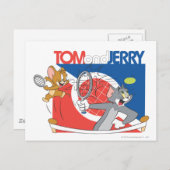 Tom en Jerry Tennis Stars 4 Briefkaart (Voorkant / Achterkant)