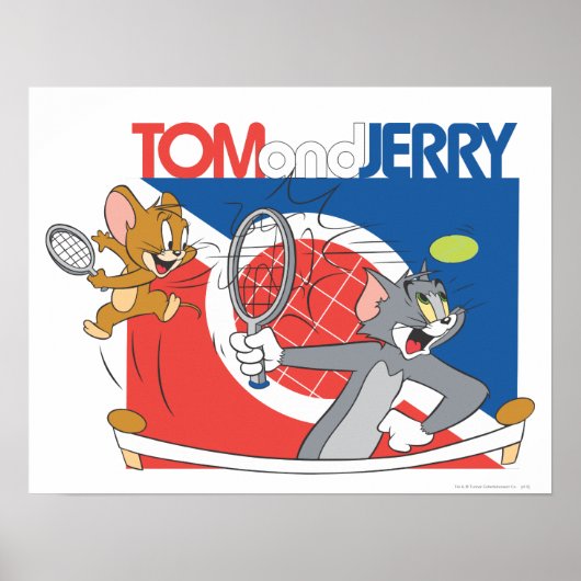 Tom en Jerry Tennis Stars 4 Poster (Voorkant)