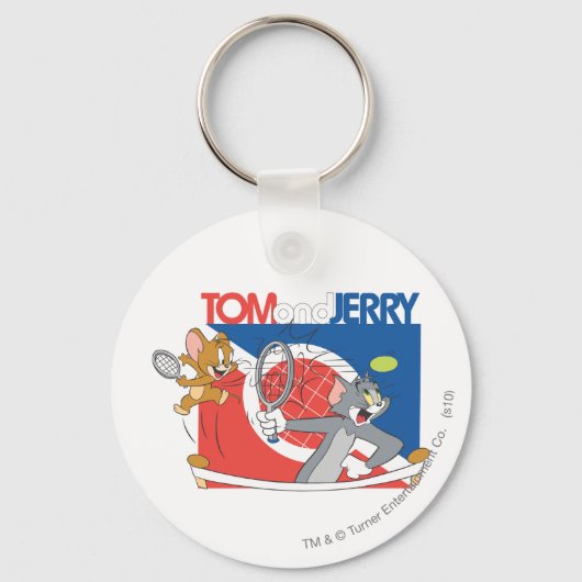 Tom en Jerry Tennis Stars 4 Sleutelhanger (Voorkant)