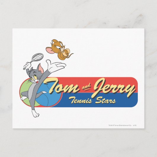 Tom en Jerry Tennis Stars 6 Briefkaart (Voorkant)