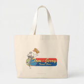 Tom en Jerry Tennis Stars 6 Grote Tote Bag (Voorkant)