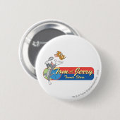 Tom en Jerry Tennis Stars 6 Ronde Button 5,7 Cm (Voorkant /achterkant)