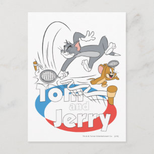 Tom en Jerry Tennis Stars 7 Briefkaart
