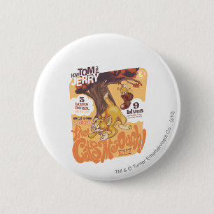 Tom en Jerry The Cats Me-Ouch Ronde Button 5,7 Cm