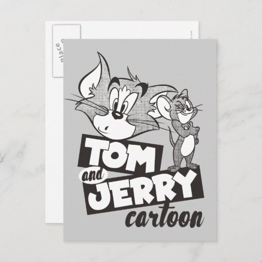 Tom en Jerry | Tom en Jerry Cartoon Briefkaart (Voorkant / Achterkant)