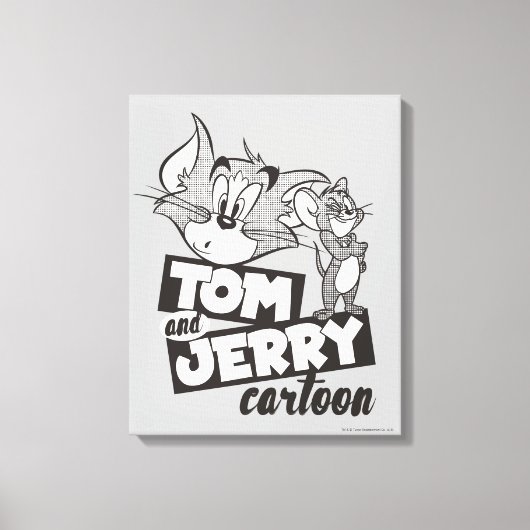 Tom en Jerry | Tom en Jerry Cartoon Canvas Afdruk (Voorkant)