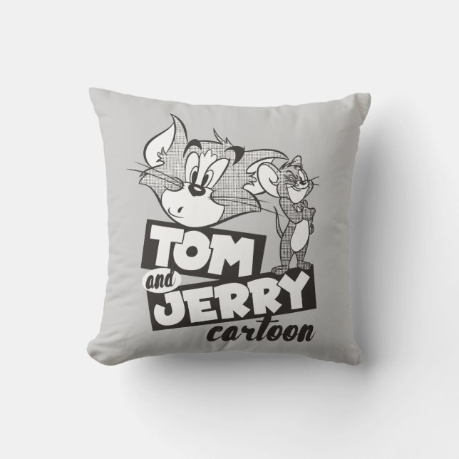 Tom en Jerry | Tom en Jerry Cartoon Kussen (Voorkant)