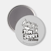 Tom en Jerry | Tom en Jerry Cartoon Magneet (Voorkant / Achterkant)