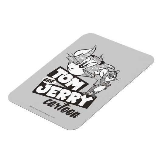 Tom en Jerry | Tom en Jerry Cartoon Magneet (Linkerzijde)